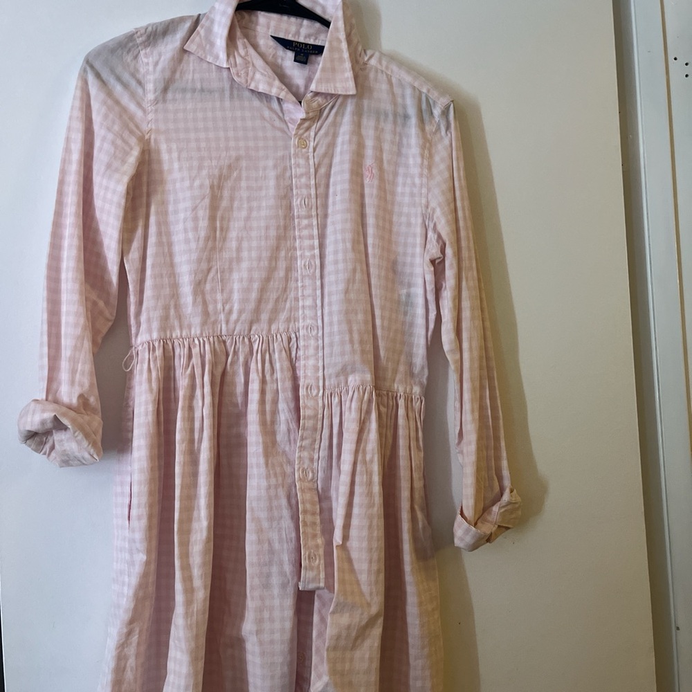 Polo by Ralph Lauren Pink Gingham Kids Dress